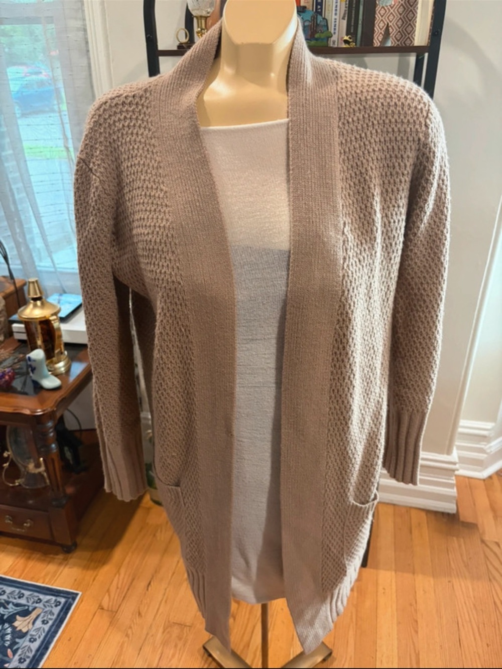Tan Forever 21 Knit Cardigan